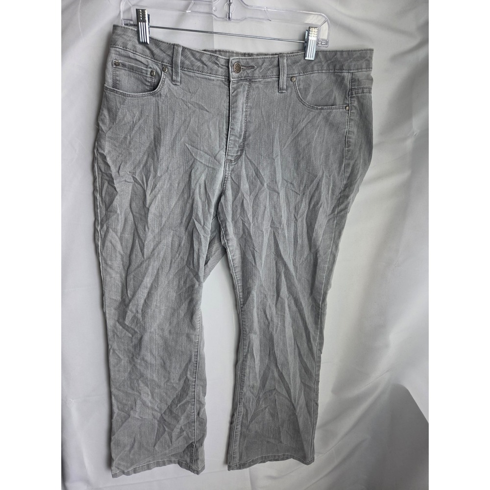 Riders Boot Cut Jeans Womens  Grey Light Wash Regular Mid Rise Bootcut